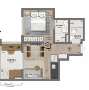 Apartamento com 1 Quarto à venda, 36m² no Piratininga, Niterói