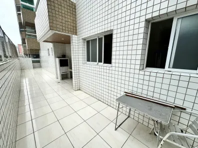 Apartamento com 2 Quartos para alugar, 90m² no Guilhermina, Praia Grande