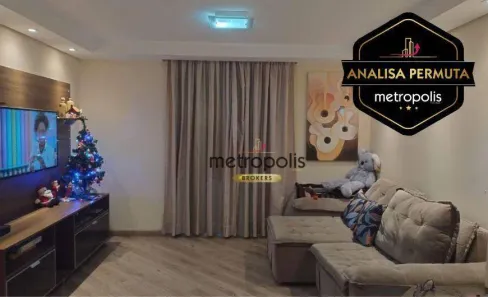 Apartamento com 3 Quartos à venda, 90m² no Jardim, Santo André
