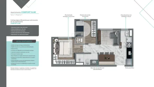 Apartamento com 2 Quartos à venda, 36m² no Vila Prudente, São Paulo