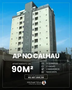 Apartamento com 3 Quartos à venda, 90m² no Calhau, São Luís