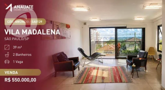 Sala Comercial à venda, 40m² no Vila Romana, São Paulo