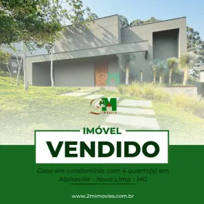 Casa de Condomínio com 4 Quartos à venda, 505m² no Alphaville - Lagoa dos Ingleses, Nova Lima