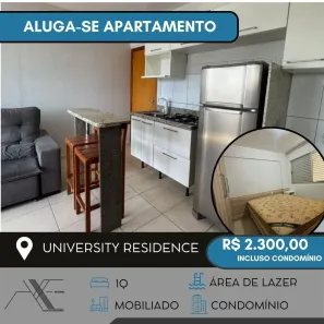 Apartamento com 1 Quarto para alugar, 30m² no Setor Leste Universitário, Goiânia