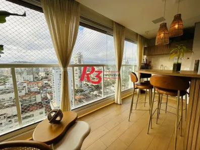 Apartamento com 3 Quartos à venda, 101m² no Gonzaga, Santos
