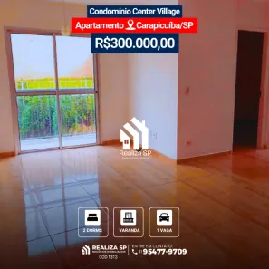 Apartamento com 2 Quartos à venda, 62m² no Vila Veloso, Carapicuíba
