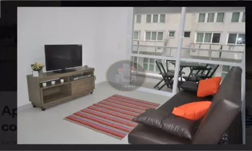 Apartamento com 2 Quartos para alugar, 80m² no Gonzaga, Santos