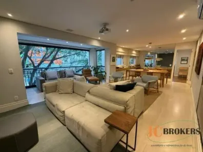 Apartamento com 3 Quartos para alugar, 137m² no Indianópolis, São Paulo