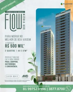 Apartamento com 2 Quartos à venda, 44m² no Boa Viagem, Recife
