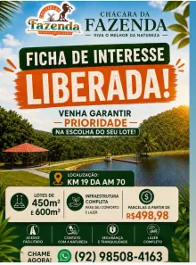 Lote/Terreno à venda, 450m² no , Iranduba