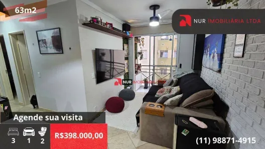 Apartamento com 3 Quartos à venda, 63m² no Jardim das Vertentes, São Paulo