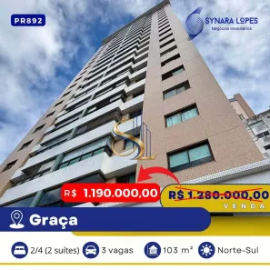 Apartamento com 2 Quartos à venda, 102m² no Graça, Salvador