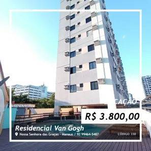 Apartamento com 3 Quartos para alugar, 69m² no Nossa Senhora das Graças, Manaus