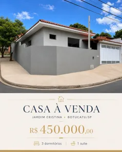 Casa com 3 Quartos à venda, 130m² no Jardim Cristina, Botucatu