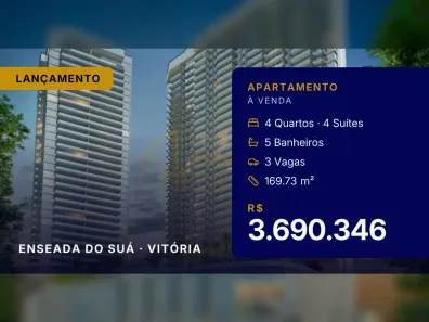 Apartamento com 4 Quartos à venda, 169m² no Enseada do Suá, Vitória