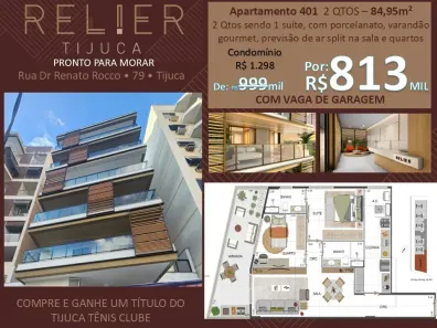 Apartamento com 2 Quartos à venda, 84m² no Tijuca, Rio de Janeiro