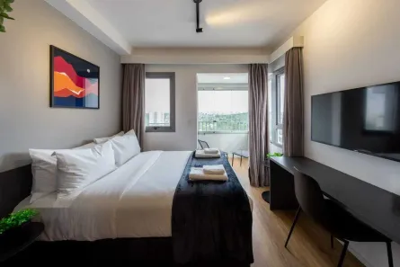 Apartamento com 1 Quarto para alugar, 27m² no Jardim das Acácias, São Paulo