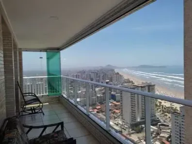 Apartamento com 3 Quartos para alugar, 76m² no Nova Mirim, Praia Grande