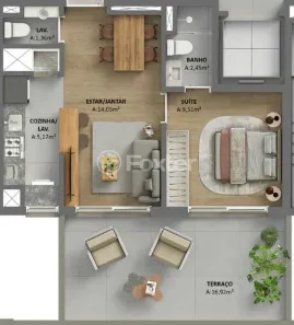 Apartamento com 1 Quarto à venda, 59m² no Independência, Porto Alegre