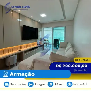 Apartamento com 3 Quartos à venda, 95m² no Jardim Armação, Salvador