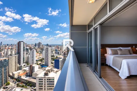 Apartamento com 1 Quarto para alugar, 47m² no Centro, Curitiba