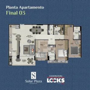 Apartamento com 3 Quartos à venda, 116m² no Coloninha, Florianópolis