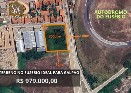 Lote/Terreno à venda, 3000m² no Autódromo, Eusébio