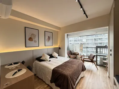 Apartamento com 1 Quarto para alugar, 30m² no Santo Amaro, São Paulo