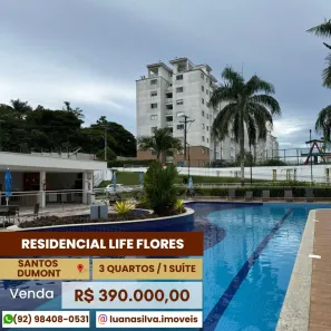 Apartamento com 3 Quartos à venda, 50m² no Flores, Manaus