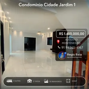 Casa de Condomínio com 4 Quartos à venda, 320m² no Parque Verde, Belém