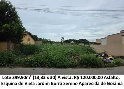 Lote/Terreno à venda, 399m² no Jardim Buriti Sereno, Aparecida de Goiânia