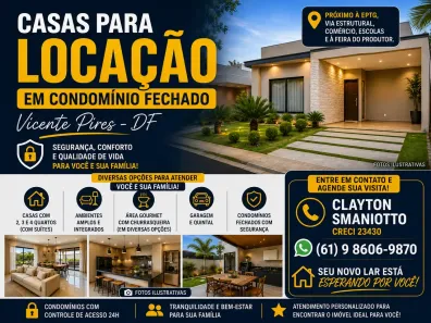 Casa de Condomínio com 4 Quartos para alugar, 400m² no Setor Habitacional Vicente Pires, Brasília