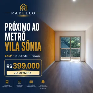 Apartamento com 2 Quartos à venda, 64m² no Jardim Olympia, São Paulo