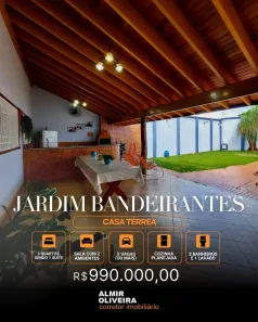 Casa com 3 Quartos à venda, 285m² no Jardim Recreio dos Bandeirantes, Sertãozinho