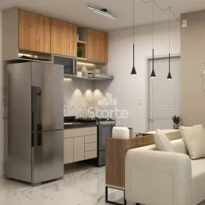 Casa de Condomínio com 2 Quartos à venda, 56m² no Loteamento Luizote de Freitas IV, Uberlândia