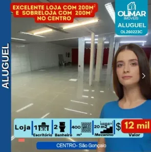 Ponto Comercial com 2 Quartos para alugar, 200m² no Mutuá, São Gonçalo