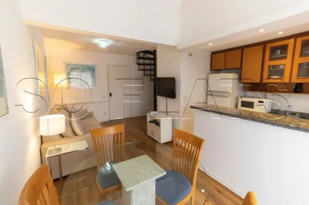 Flat com 1 Quarto à venda, 56m² no Moema, São Paulo