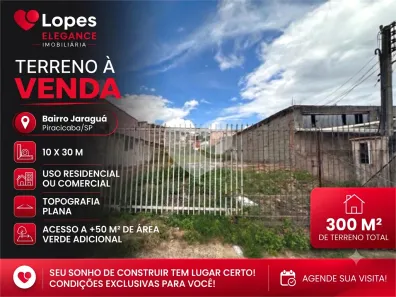 Lote/Terreno à venda, 300m² no Jaraguá, Piracicaba