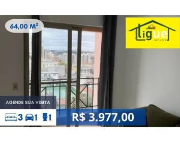 Apartamento com 3 Quartos para alugar, 64m² no Vila Butantã, São Paulo
