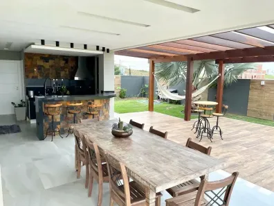 Casa de Condomínio com 5 Quartos para venda ou aluguel, 491m² no Balneário das Garças, Rio das Ostras