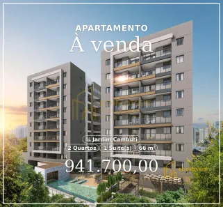 Apartamento com 2 Quartos à venda, 66m² no Jardim Camburi, Vitória
