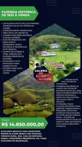 Fazenda/Sítio à venda, 1000m² no Itabaquara, Piquete