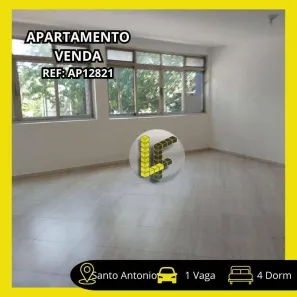 Apartamento com 4 Quartos para venda ou aluguel, 202m² no Santo Antônio, São Caetano do Sul