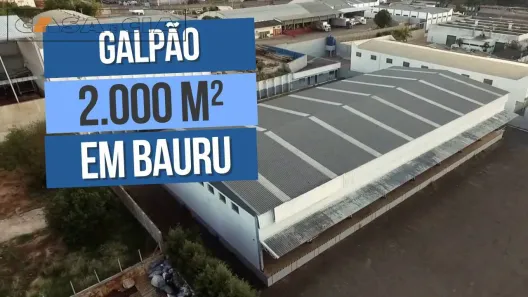 Sala Comercial para alugar, 2000m² no Distrito Industrial Domingos Biancardi, Bauru