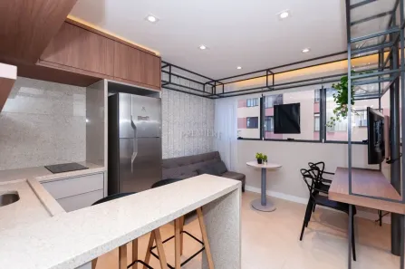Apartamento com 1 Quarto para alugar, 27m² no Juvevê, Curitiba