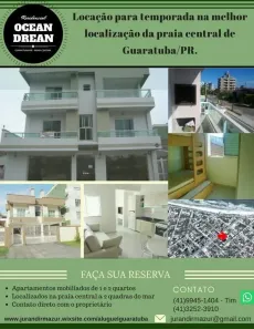 Apartamento com 2 Quartos para alugar, 70m² no Centro, Guaratuba
