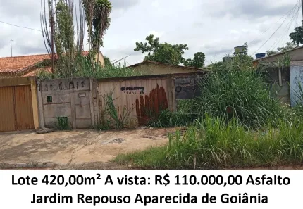 Lote/Terreno à venda, 420m² no Jardim Repouso, Aparecida de Goiânia