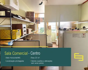 Sala Comercial à venda, 22m² no Centro, Belo Horizonte