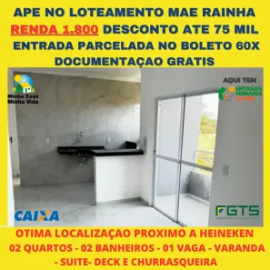 Apartamento com 2 Quartos à venda, 55m² no Jardim Bandeirantes, Maracanaú