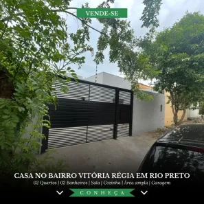 Casa com 2 Quartos à venda, 160m² no Jardim Vitória Régia, São José do Rio Preto